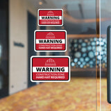 Classic Framed Plus Warning Construction Zone Hard Hat Required Door or Wall Sign | Workplace Health and Safety Warning Signage