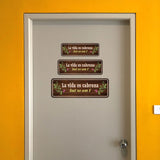 Standard Plus La vida es cabrona but so am I Door or Wall Sign | Funny Spanish Signs For Stores & Businesses