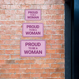 Classic Framed Plus Proud To Be A Woman Wall or Door Sign | Homely Decor