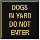Signs ByLITA Square Dogs in Yard Do Not Enter Sign - Easy Installation | Durable Material