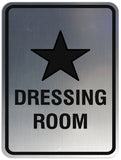 Signs ByLITA Portrait Round Dressing room Sign - Laser-Engraved Lettering | Durable ABS Plastic | Vibrant Colors | Powerful Foam Tape