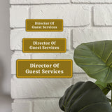 Standard Plus Director of Guest Services Door or Wall Sign | Funny Office Hospitality Signage