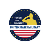 Circle Plus Honor, Duty, Country: United States Military Door or Wall Sign Honor Veterans with Military Signs | US Pride | Veteran Gratitude and Discount Signs