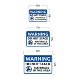 Classic Framed Plus Warning Do Not Stack Materials In This Area Wall or Door Sign | Workplace Safety Compliance Signs