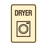 Signs ByLITA Portrait Round Dryer Wall or Door Sign