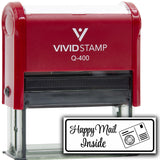 All Quality Happy Mail Inside Self-Inking Rubber Stamp | Business and Packaging Stamps