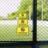 Classic Framed Plus Children Must Not Play In This Area Wall or Door Sign | Children Safety Sign