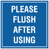 Signs ByLITA Square Please Flush After Using Sign - Easy Installation | Durable Material