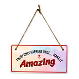Home Decor 5x10 Hanging Plus Wall or Door Sign | Home Decor Inspirational Signs