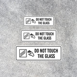 Standard Plus Do Not Touch The Glass Wall or Door Sign | Public Spaces Signage