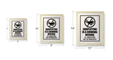 Designs ByLITA Shoplifting Is A Criminal Offense All Shoplifters Will Be Prosecuted, Wall Print Art | Retail Store Decoration (Unframed or Framed)