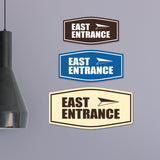 Fancy East Entrance Wall or Door Sign