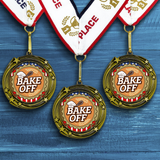 All Quality Stars Design Bake Off Medal | Competition | High Quality Metal Medal - 1st, 2nd, 3rd Place