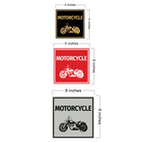 Signs ByLITA Square Motorcycle Wall or Door Sign