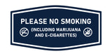 Signs ByLITA Fancy Please NO SMOKING (Including Marijuana and E-Cigarettes) Wall or Door Sign