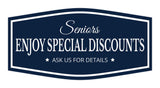 Signs ByLITA Fancy Seniors Enjoy Special Discounts. Ask Us for Details Easy Installation | Durable Construction | Barbers | Grooming and Styling | Hair Wall or Door Sign