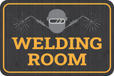 Classic Framed Plus Welding Room Wall or Door Sign | Home & Office Signage