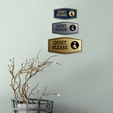 Signs ByLITA Fancy Quiet Please Wall or Door Sign