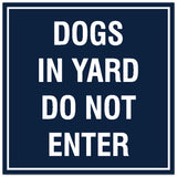 Signs ByLITA Square Dogs in Yard Do Not Enter Sign - Easy Installation | Durable Material