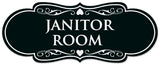 Signs ByLITA Designer Janitor Room Sign - Easy Installation | Durable Wall or Door Sign