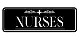Signs ByLITA Nurses Graphic Medical Office Decor Wall or Door Sign