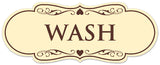 Signs ByLITA Designer Wash Sign - Easy Installation | Durable Wall or Door Sign