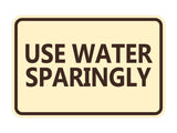 Signs ByLITA Classic Framed Use Water Sparingly Door or Wall Sign | Eco-Friendly Home Signs