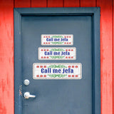 Standard Plus Call me Jefa Door or Wall Sign | Funny Spanish Signs For Stores & Businesses