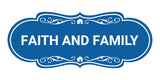 Designer Faith and Family Wall or Door Sign
