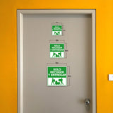Square Plus Solo Recoger y Entregar Wall or Door Sign | Spanish | Health & Safety Warehouse Business Signage