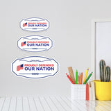 Victorian Plus Proudly Defended Our Nation Wall or Door Sign | Easy Installation | Disclaimer Waiver Notice