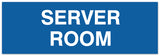 Signs ByLITA Basic Server Room Sign - Laser-Engraved Lettering | Durable ABS Plastic | Vibrant Colors | Powerful Foam Tape