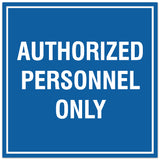 Signs ByLITA Square Authorized Personnel Only Sign - Easy Installation | Durable Material