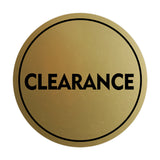 Signs ByLITA Circle Clearance Wall or Door Sign
