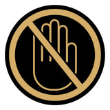 Signs ByLITA Circle No Entry Graphic Door or Wall Sign | Easy Installation | Durable Construction | Promote Health And Safety | Caution Warning Sign for Home, Business and Office Spaces