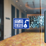 Classic Framed Plus Prevent Your Pipes From Freezing Pour Antifreeze Down The Drains Wall or Door Sign | RV Accessories