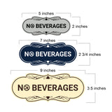 Signs ByLITA Designer No Beverages Wall or Door Sign | Office & General Public Signage
