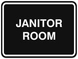 Signs ByLITA Classic Framed Janitor Room Sign - Easy Installation | Durable Material