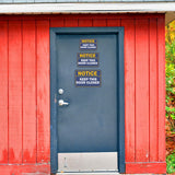Classic Framed Plus Notice Keep This Door Closed Door or Wall Sign | Home & Office Signage