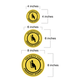 Circle Plus Priority For Pregnant Women Wall or Door Sign | Safety Signs For Business