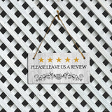 5 Stars Please Leave Us A Review 5x10 Hanging Plus Wall or Door Sign | Business Décor