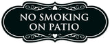 Signs ByLITA Designer No Smoking on Patio Sign - Easy Installation | Durable Wall or Door Sign