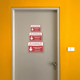 Classic Framed Plus Warning Choking Hazard Small Parts Not For Children Under 5 Years Wall or Door Sign | Children Safety Signs