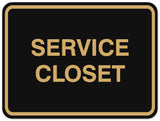Signs ByLITA Classic Framed Service Closet Sign | Durable Material | Storage