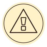 Signs ByLITA Circle General Warning Graphic Door or Wall Sign | Easy Installation | Durable Construction | Promote Health And Safety | Caution Warning Sign for Home, Business and Office Spaces