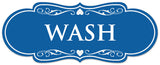 Signs ByLITA Designer Wash Sign - Easy Installation | Durable Wall or Door Sign
