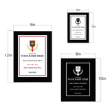 Pickleball Competition Customizable Black Frame Award Plaque | Easel Mount Option | Achievement and Recognition Personalizable Plaques