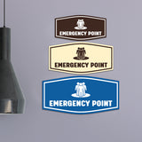 Fancy Emergency Point Wall or Door Sign