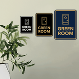 Signs ByLITA Portrait Round Green Room Door or Wall Sign Easy Installation | Directing Artists & Co-Workers | Music | Concert | Festivals