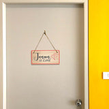 Jesus Is Lord 5x10 Hanging Plus Wall or Door Sign | Religious Home Decor